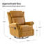 Fauteuil oscillant pivotant et inclinable en cuir ciré Hayliee-907636529