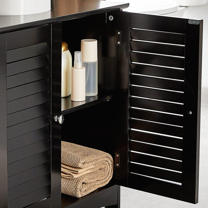  30 x 60cm Free Standing Cabinet, Black