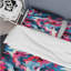 Ensemble tribal rose et bleu - Ensemble de housse de couette abstrait - Microfibre de polyester-1793874674
