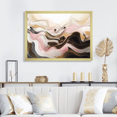 Exploration de lignes abstraites en V sur toile