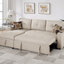 Canapé modulaire convertible en tissu Dorris