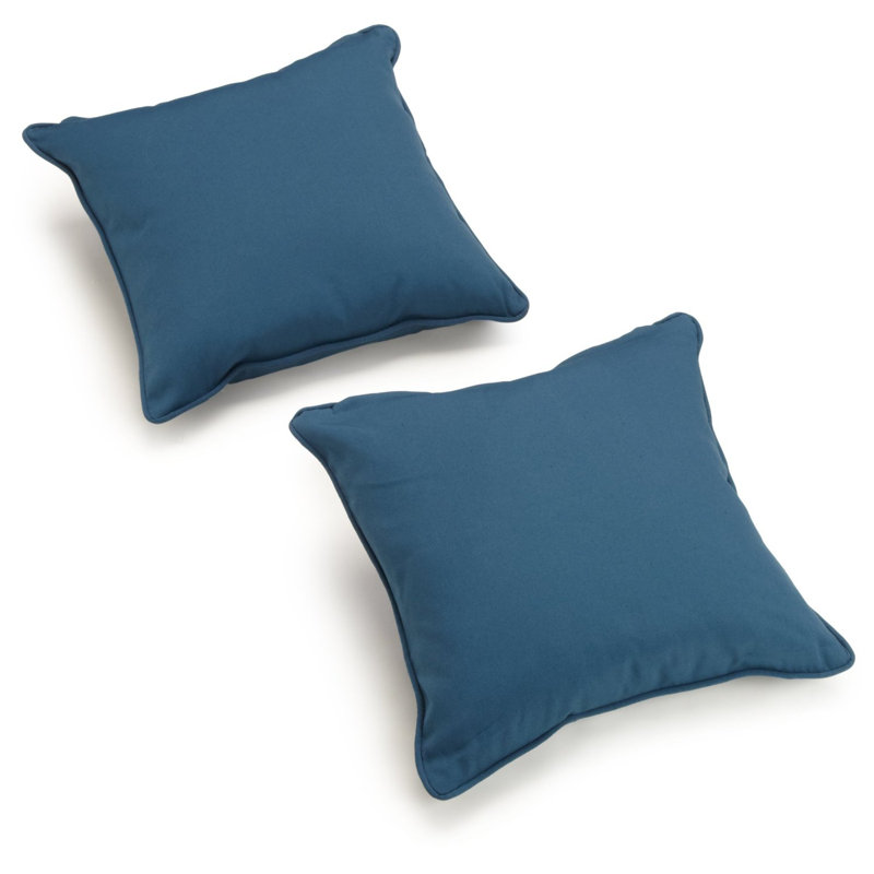  Housse et insert d'oreiller carré, Indigo