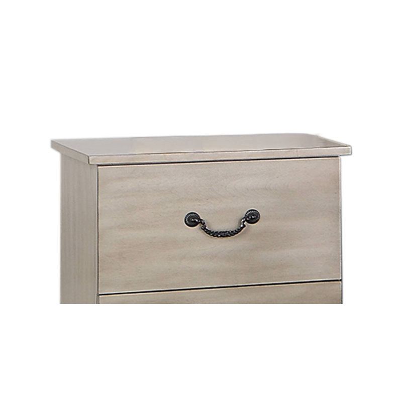 Table de chevet Emmamae, Argent antique