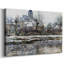 «Snow in Vetheuil» par Monet-Gallery, toile tendue-1236489415