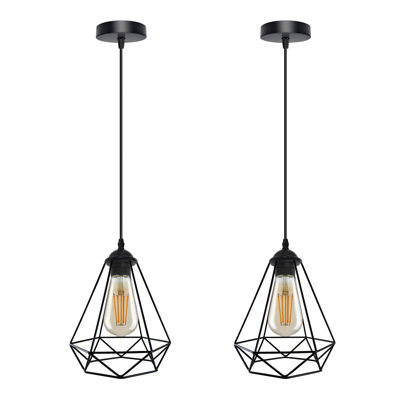 Olmeda 1 - Light Black Geometric Pendant