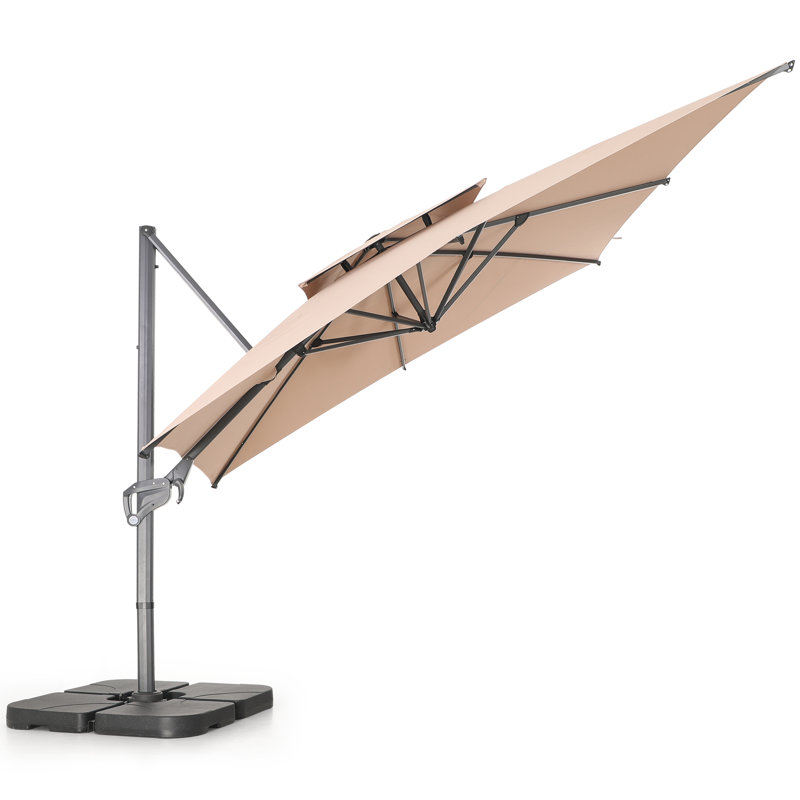 Parasol de marché Ikeda avec base