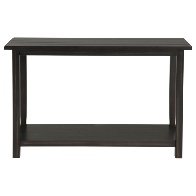 Wood Entryway Sofa Console Table Java, Black