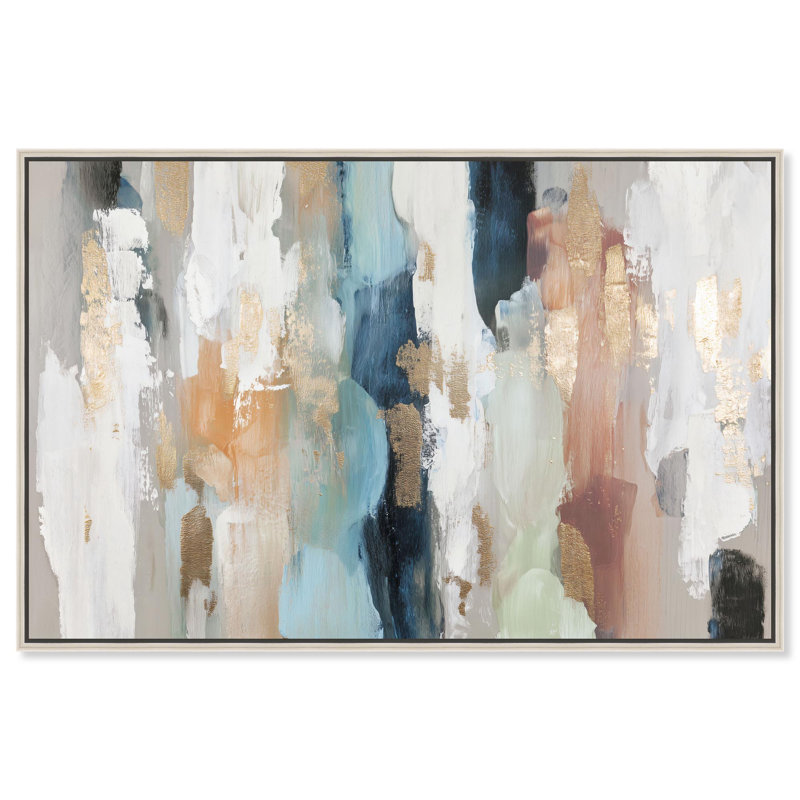 Impression sur toile Golden Descent II Boho Decor par Art Remedy, H 36 po x l 24 po, Cadre argenté