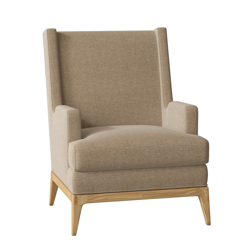 Cooper Wingback Chair, Elise Flax, Amber