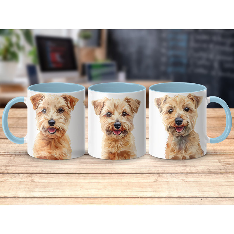 Ceramic Coffee Mug, 2, Light Blue