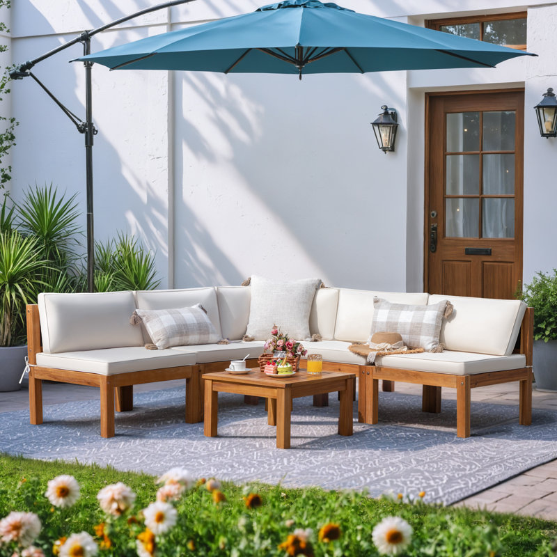 5-7 Piece Outdoor Seating Group with Cushions, No, 5