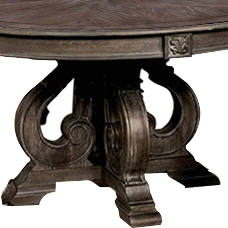 Harney Round Dining Table, Brown