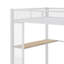 Lit mezzanine double avec bureau intégré et éclairage DEL-1872012928
