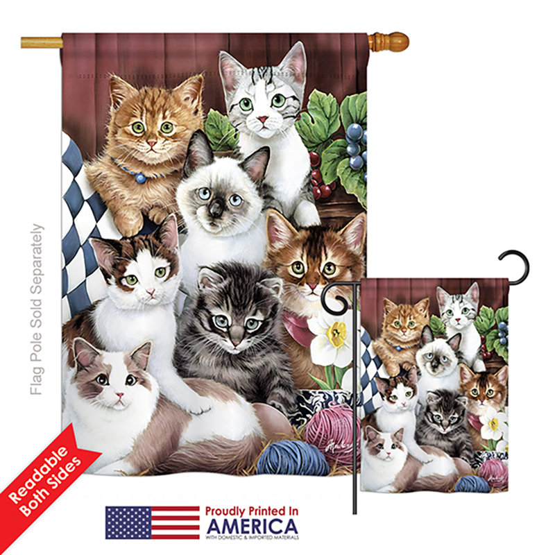 Ensemble de drapeaux 40 po x 28 po Miel Cuddly