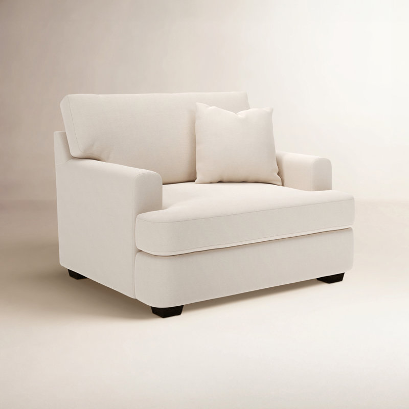 Emilio Upholstered Armchair, Canvas Sunbrella® Canvas
