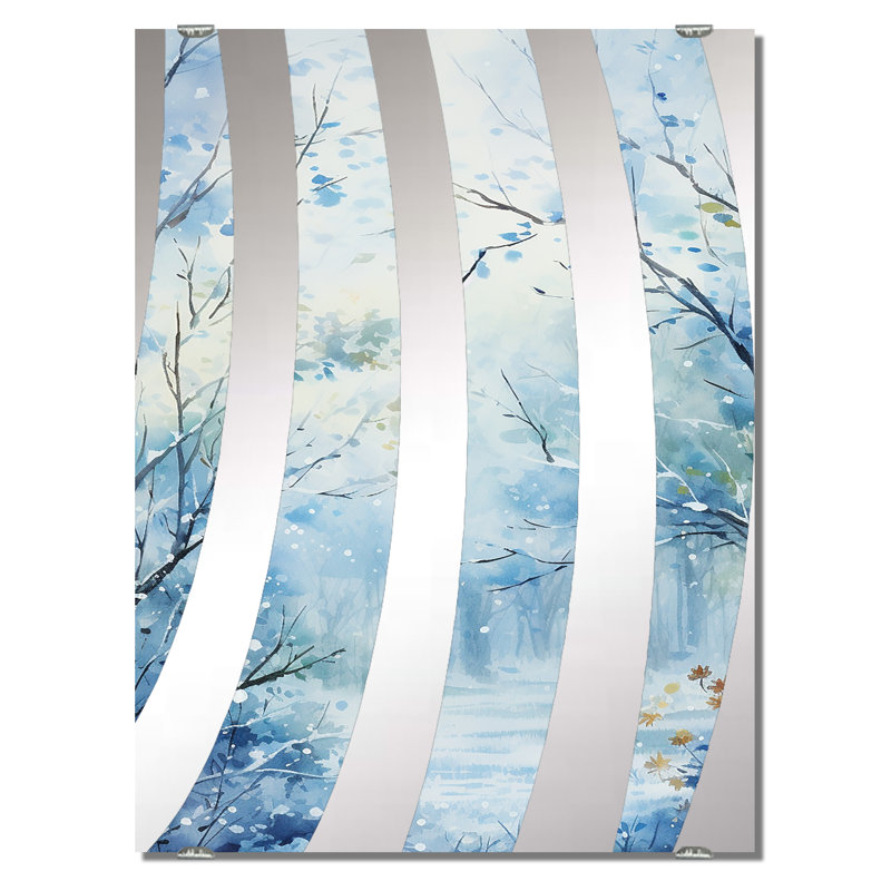 Miroir mural Defeo - Winter Landscape MIR136937, 32 po x 24 po