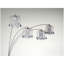 1pc Modern Design Classic Luxury Sleek Multi-head Floor Lamp Half Moon Radiant Crystal-encrusted Sleek Metallic Stems Living Room Pewter-2121650524