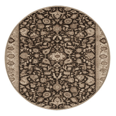 Machine Washable Persian Brown Area Rug