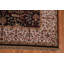 Tapis oriental noir fait à la main 6 x 9