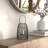 Enya Solid Iron and Glass Candle Lantern with Handle-2009224834-2009224835
