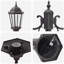 Brighton Garden Light Post Dark Green/Black Outdoor Lamp-1847590862-1847590861
