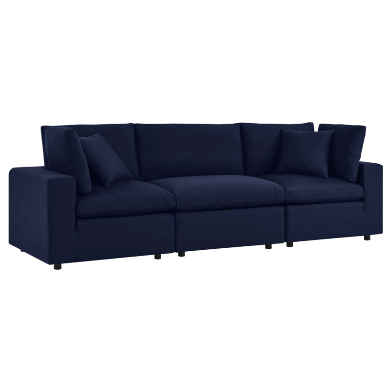 Modway Commix Sunbrella Outdoor Patio Sofa, Canvas Navy Sunbrella® Canvas