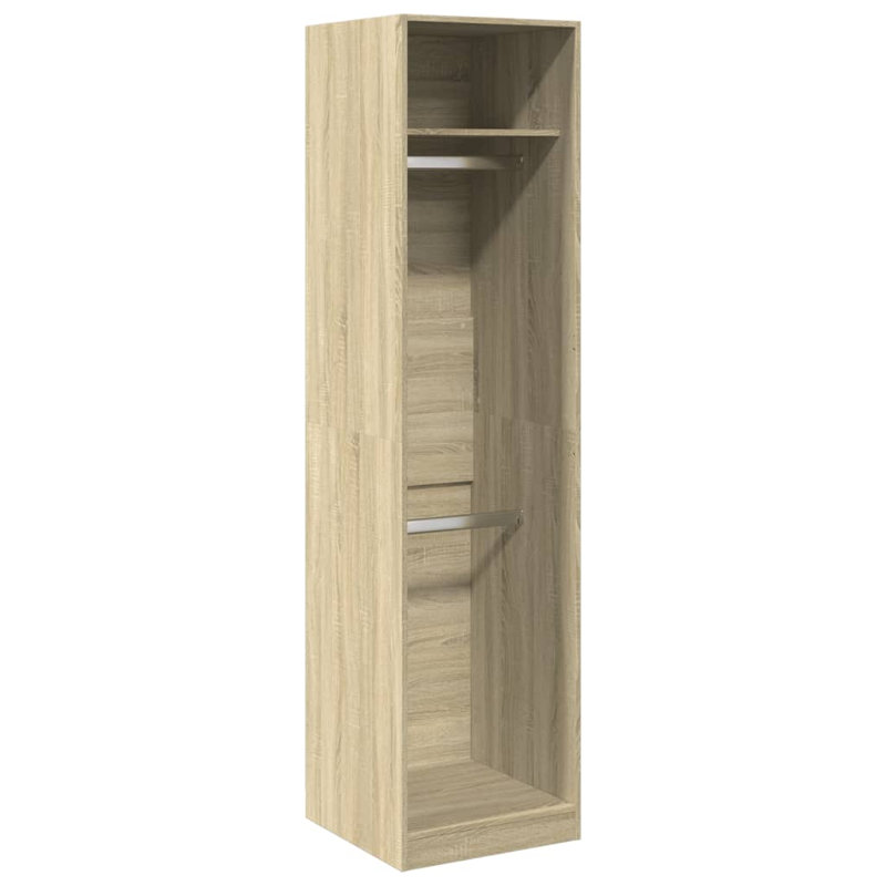 Artressia Manufactured Wood Wardrobe, Sonoma Oak, 50 x 50 x 200 cm