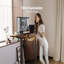 Adjustable Metal Base Computer Desk-1244632756