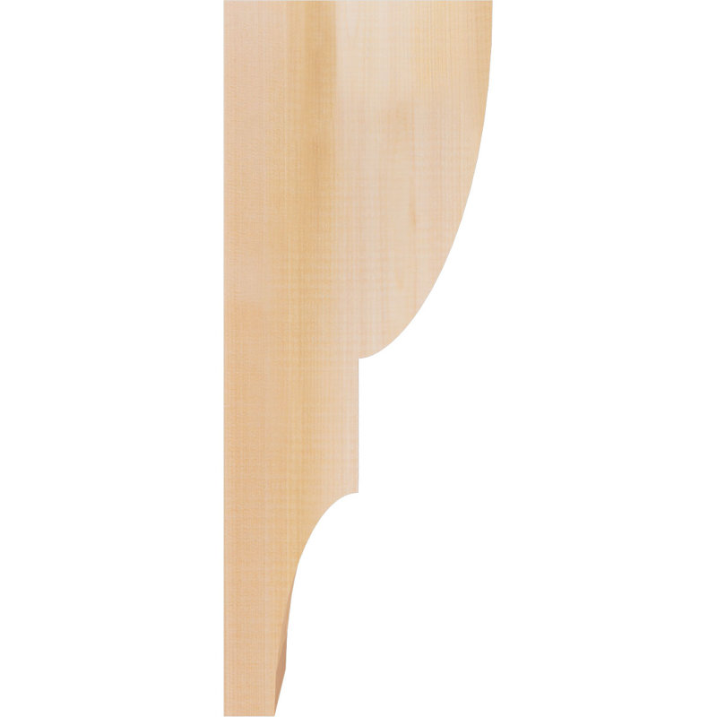 Corbeau lisse Ridgewood l 3 3 po x P 8 po x H 20 po, H 20 po x l 3,5 po x P 8 po, Cèdre rouge, Lisse