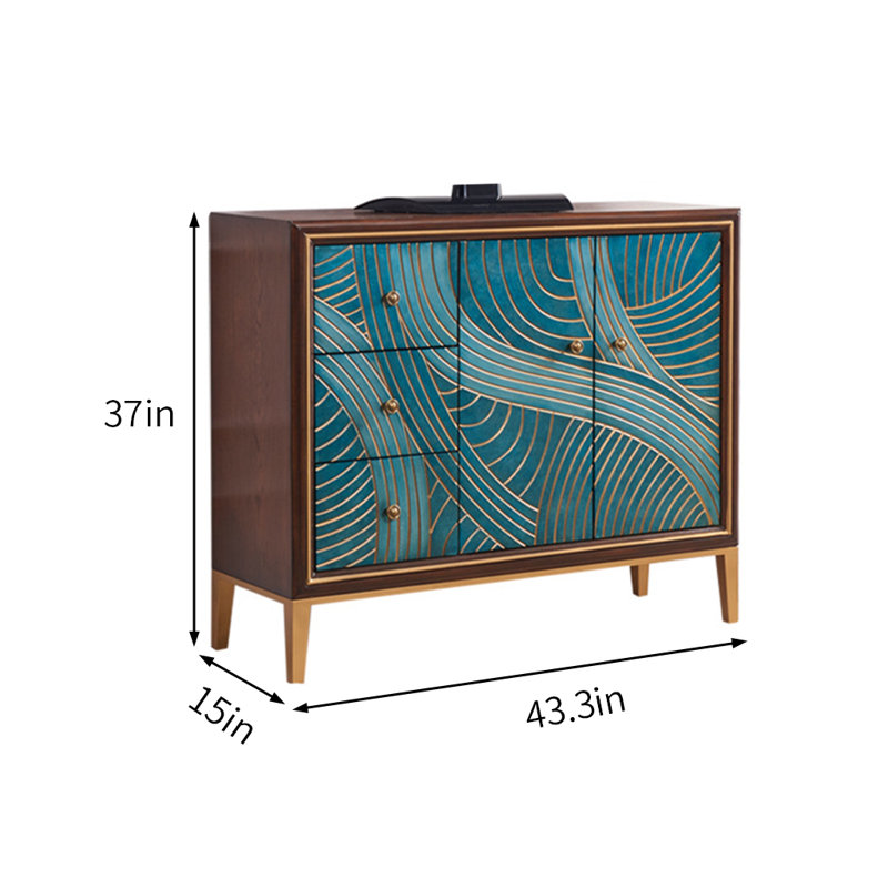 Armoire d'appoint rectangulaire Light Luxury Line.