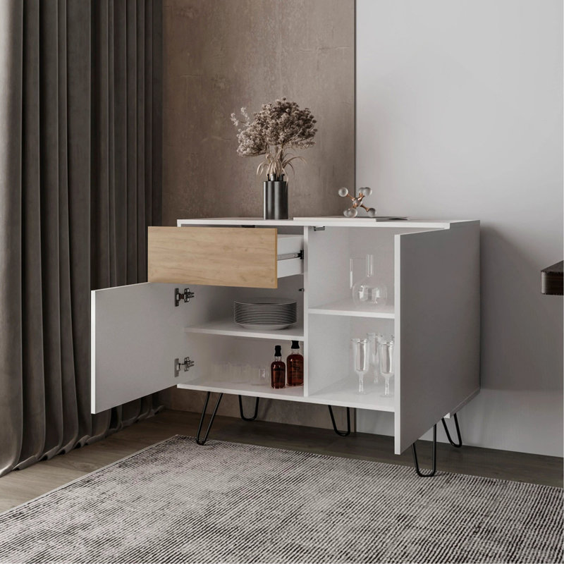 Buffet avec pieds en épingle à cheveux