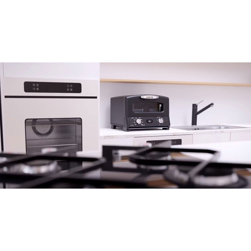 Sengoku SET-G16A HeatMate Graphite Technology Toaster Oven, 120 Volt, Black