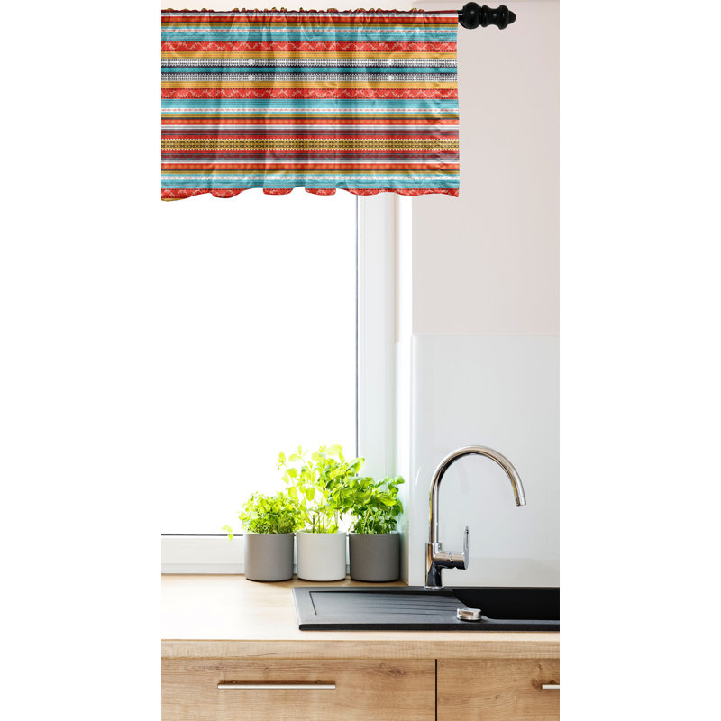 Multicolore ensemble de 2 cantonnières Ambesonne, L 54 po x L 12 po