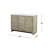 Rustic Acacia Double Bath Vanity 48 In. W X 20 In. D, With White Quartz Top