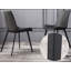 Chaise rembourrée en cuir de 20 po de largeur avec cadre en métal-114194483-114194482