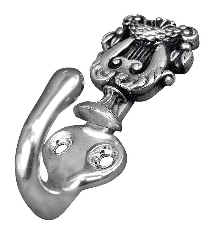 Sforza Metal Wall Wall Hook, Antique Silver
