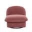 Chaise d'appoint pivotante, base en métal à 360 degrés avec revêtement en tissu de velours, pour le salon, la chambre à coucher ou le bureau-688902581-697544766