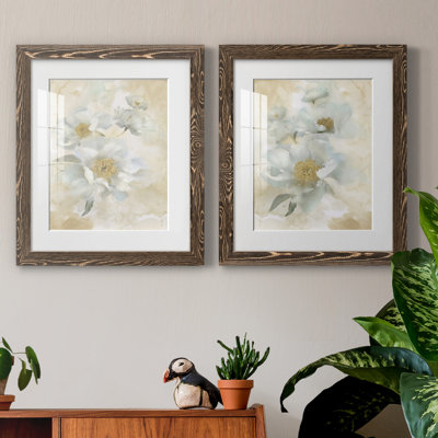 Douces pivoines I - ensemble de 2 reproductions d'art
