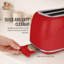 Grille-pain 2 tranches Classic Retro, rouge-129245580