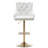 Swivel Upholstered Faux Leather Adjustable Height Counter Stool with Steel Frame-1022989697-1072607233