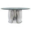 Round Glass Dining Table