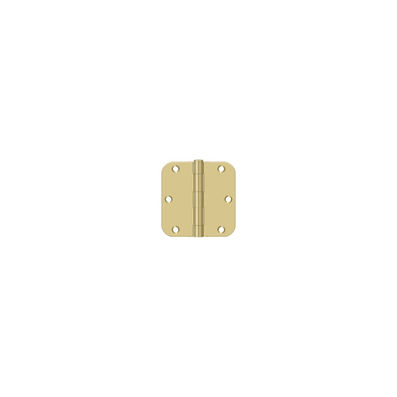Steel Butt Bearing Hinge, Bright Satin Brass