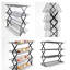 Grille de cuisson pliable à 4 niveaux, support pour griller et sécher le four