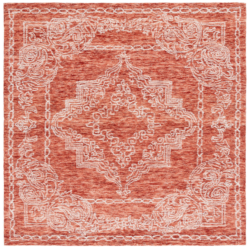 Metro Hand Tufted Wool Pile Oriental Rug, Square 6'