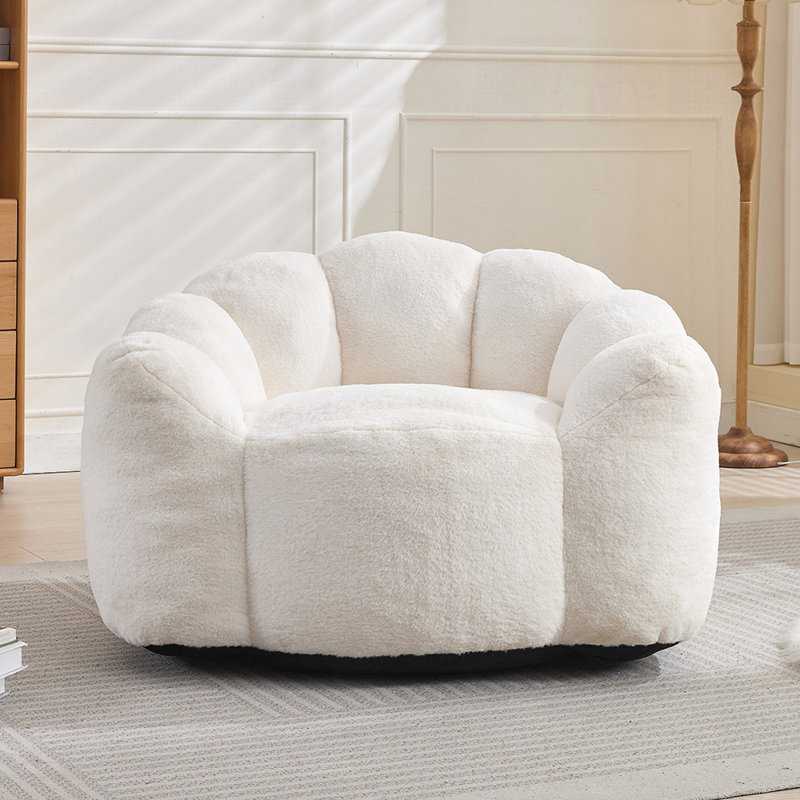 Canapé ergonomique sans assemblage pour fauteuil à billes avec mousse haute densité et tissu anti-salissure pour un confort moderne