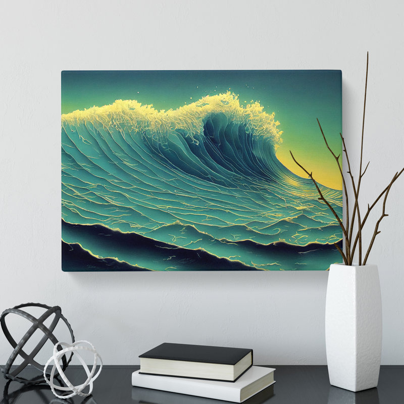 Epic Ocean Wave - Wrapped Canvas, 40cm H x 60cm W x 3cm D