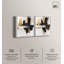 Ensemble de 2 décorations murales dorées Golden Glam Luxe par Art Remedy, cadre blanc, 30 x 36-216276534-216276537