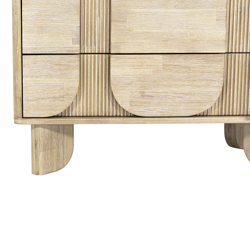 Hina 5-Drawer Acacia Chest
