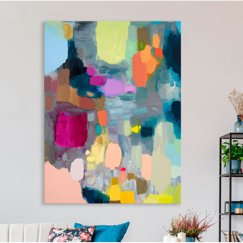 «Passion Flower Fruit» par Eli Halpin - reproduction d'art sur toile tendue, H 40 po x l 30 po