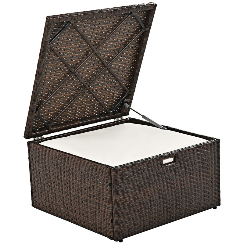 Ensemble de canapé causeuse d'extérieur avec coussins, Beige